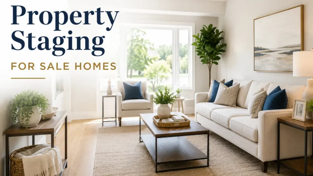 Property staging for sale homes